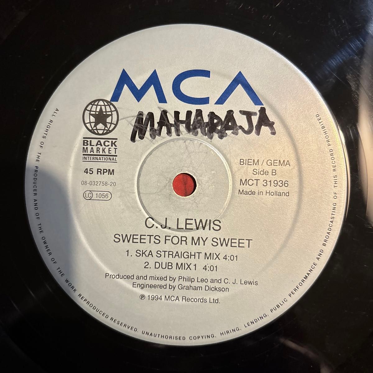 C.J.LEWIS SWEETS FOR MY SWEETレコード