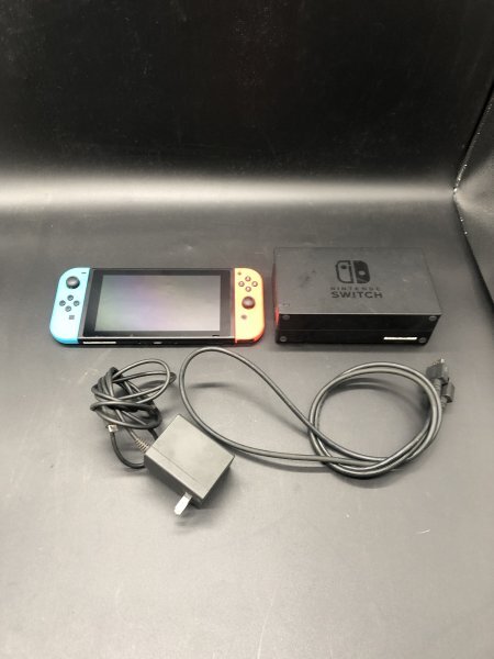 動作確認/初期化済 Nintendo Switch スウィッチ HAC-001 本体 ネオンブルー ネオンレッド_画像1