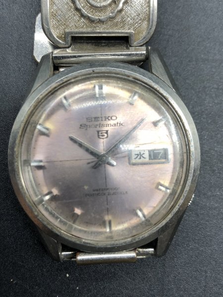 稼働品 SEIKO セイコー ファイブ スポーツマティック デイデイト 6619-8250 自動巻き メンズ 腕時計 メンズ腕時計_画像1
