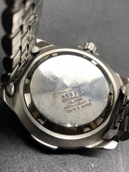 CITIZEN シチズン OXY エコドライブ エアダイバーズ200M 7873-L16371 ソーラー時計 腕時計 メンズ_画像4