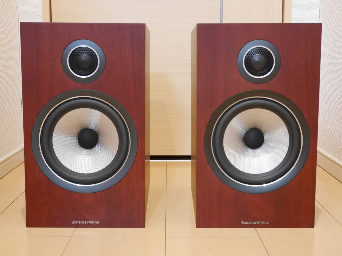 ★美品★ B&W 706 S2 ローズナット ペア ブックシェルフスピーカー 元箱あり / Bowers & Wilkins 706 S2 MR_画像1