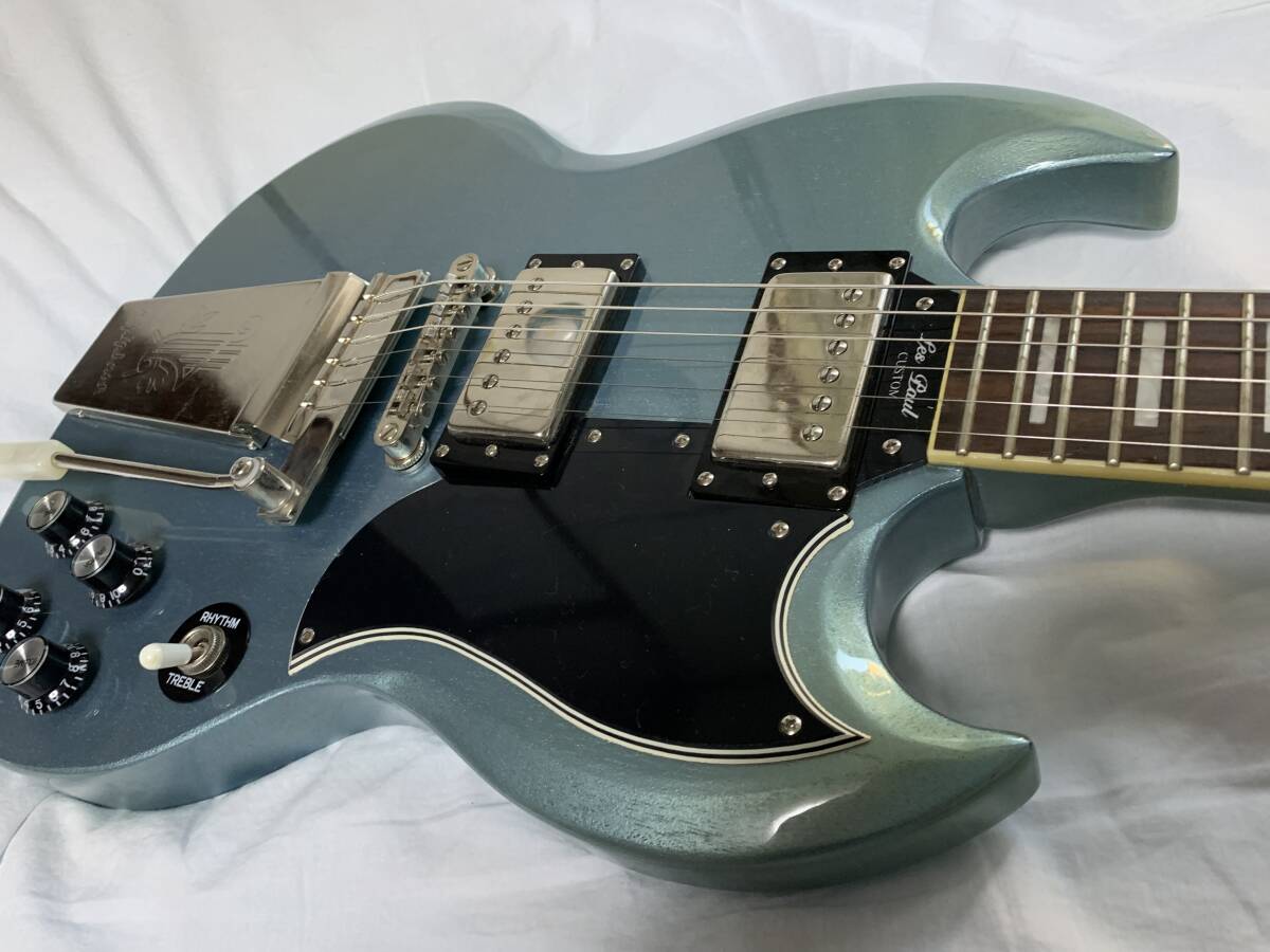 Epiphone(エピフォン)SG Custom Maestro パルハムブルー  送料無料（出品者負担）の画像8