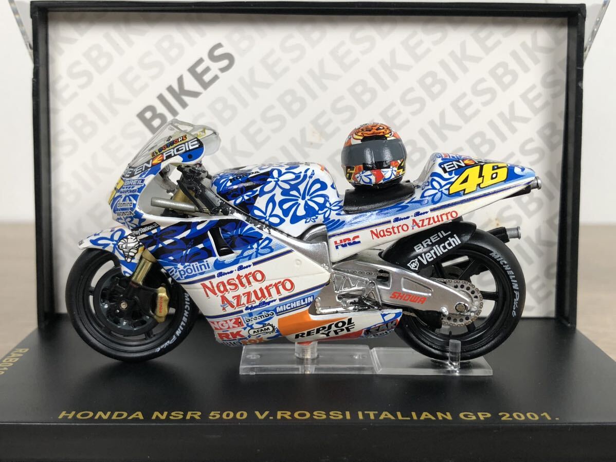 ixo 1/24 HONDA NSR500 バレンティーノ・ロッシ #46 イタリアGP2001 V.Rossi ミニカー バイクの画像2