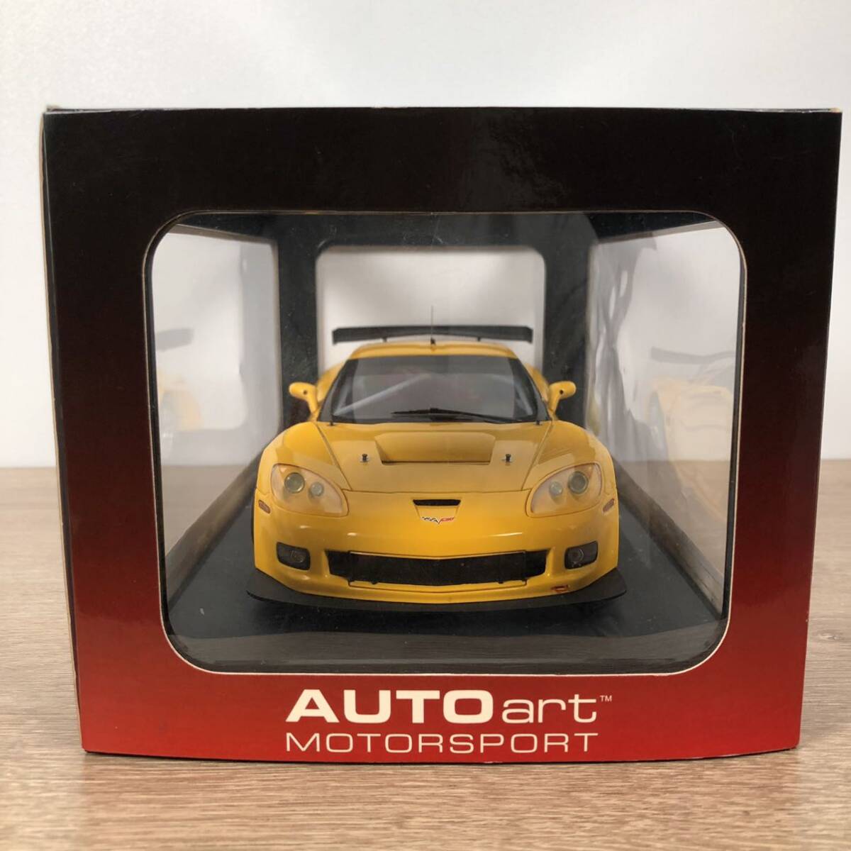 オートアート 1/18 シボレー コルベット C6R プレーンボディVer（イエロー）リミテッドエディション AUTO art 模型 ミニカー【80551】の画像8