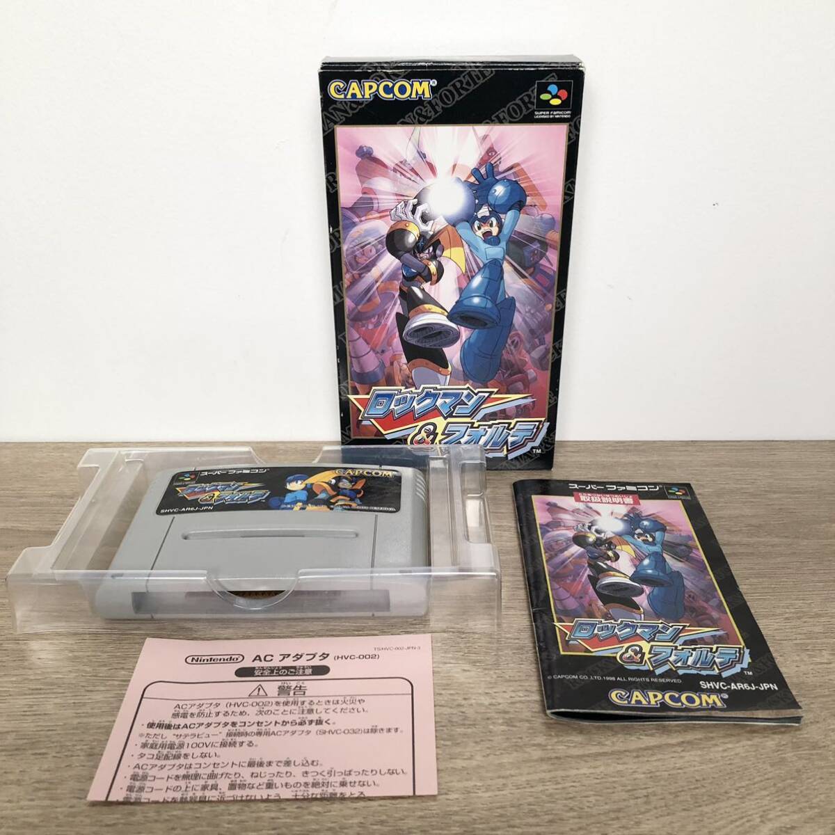 【SFC】ロックマン＆フォルテ /箱・説明書あり スーパーファミコン ソフト CAPCOM カプコン_画像1