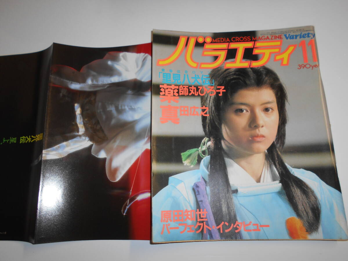 バラエティ variety 1983年昭和58年11 薬師丸ひろ子 真田広之 田中健 志穂美悦子 京本政樹 渡辺典子 火野正平 大沢誉志幸 原田知世