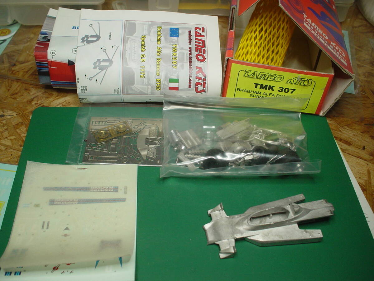  TAMEO kits TMK307 1/43 Brabham Alfa Romeo BT45 SPANISH G.P. 1976 メタルキットの画像2