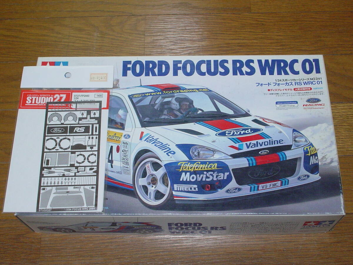 タミヤ 1/24 FORD FOCUS RS WRC01 フォード フォーカスRS 　スタジオ27エッチングおまけ_画像1
