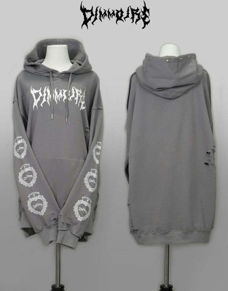 DimMoire ディムモアール クラッシュBIGフーディ パーカー Gray DimMoire ディムモアール クラッシュBIGフーディ パーカー Gray
