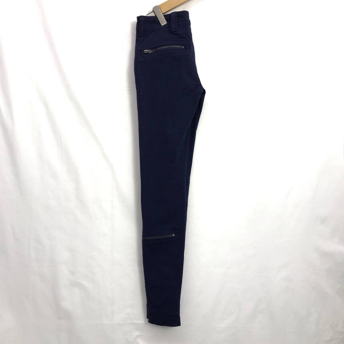 EZ3332*RALPH LAUREN hem Zip skinny cargo pants *2* navy Ralph Lauren 