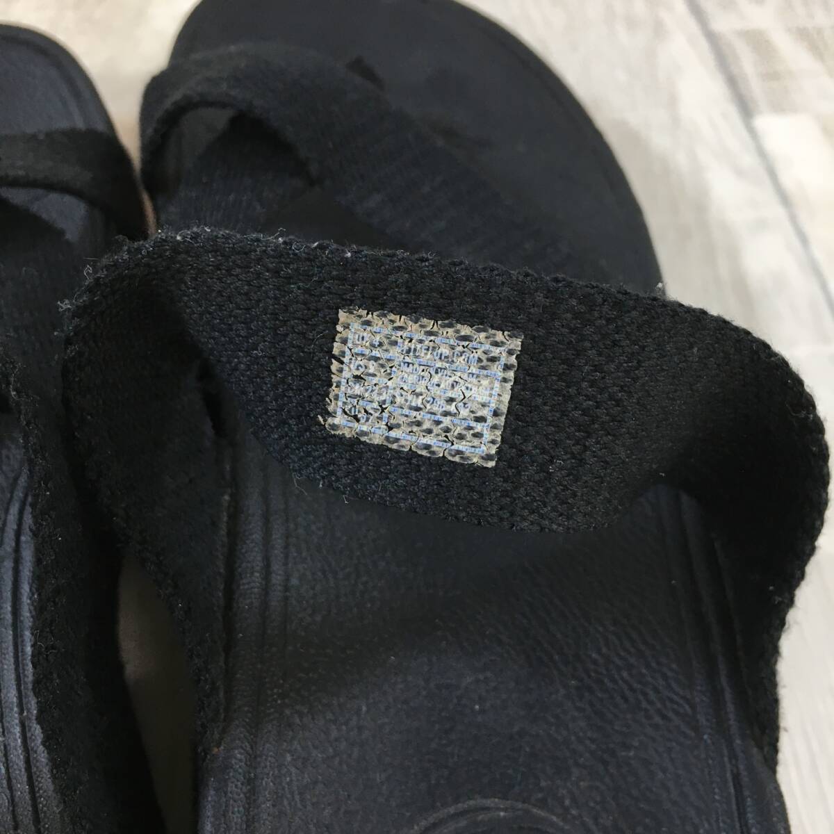 NZH952●FITFLOP トング サンダル●23●ブラック フィットフロップ_画像8