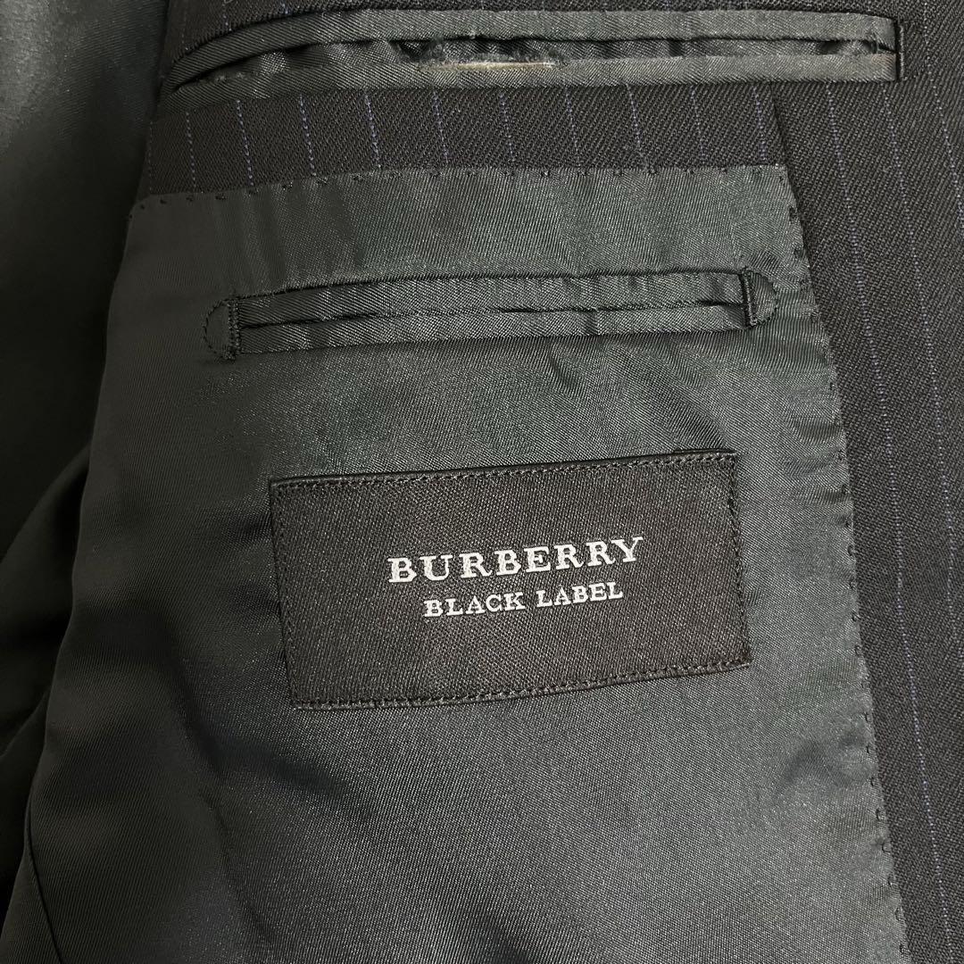 478 BURBERRY BLACK LABEL Burberry Black Label выставить костюм из трех частей 40 черный полоса 3B