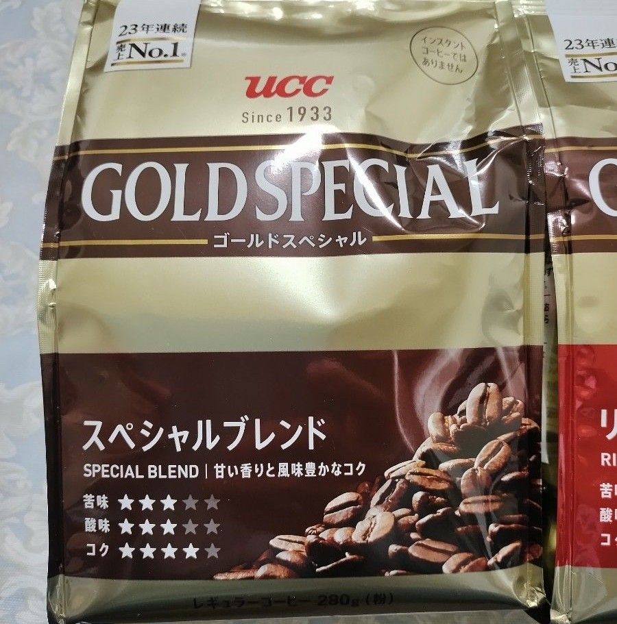 UCC ゴールドスペシャル リッチブレンド スペシャルブレンド  各280g （粉）レギュラーコーヒー 2個セット