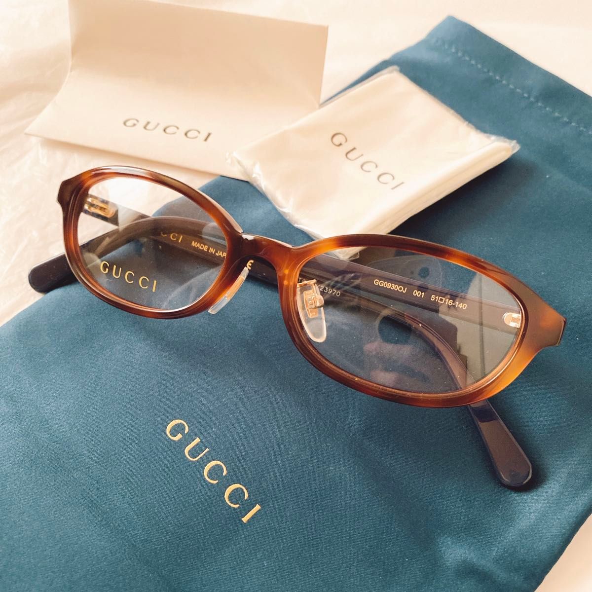 GUCCI サングラス ブラウン メガネ 眼鏡 アイウェア　べっ甲調　眼鏡　ブランド　レディース　メンズ　ケース付き