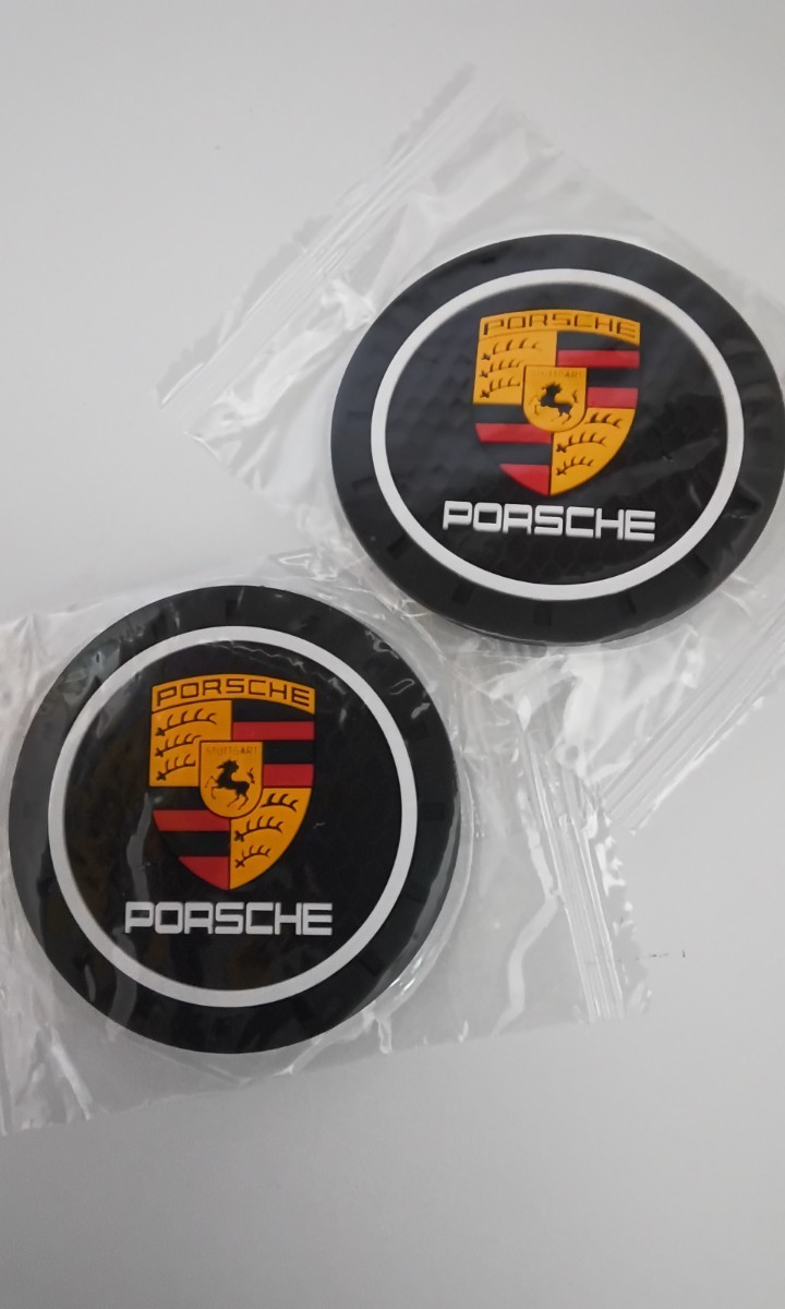 PORSCHE Porsche держатель для напитков Coaster 2 шт. комплект диаметр 72mm