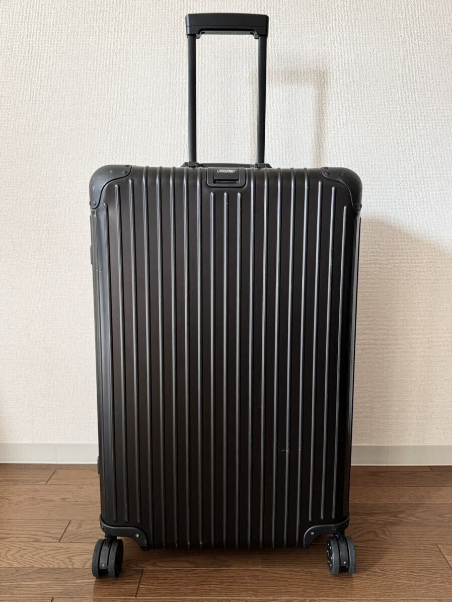 [ weekend price cut ]RIMOWA TOPAS STEALTH 82L accessory equipping tag attaching beautiful goods records out of production rare goods Rimowa topaz suitcase Carry case large 