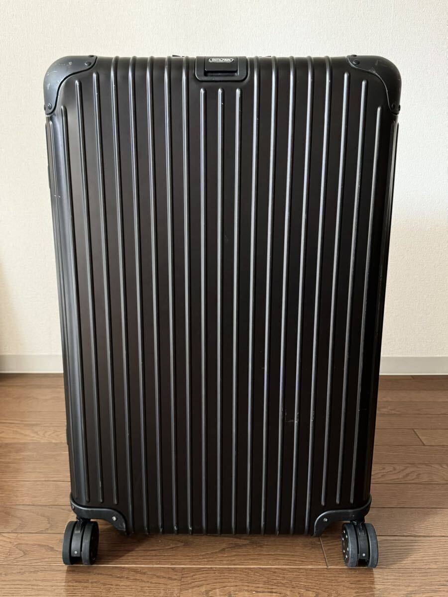 [ weekend price cut ]RIMOWA TOPAS STEALTH 82L accessory equipping tag attaching beautiful goods records out of production rare goods Rimowa topaz suitcase Carry case large 