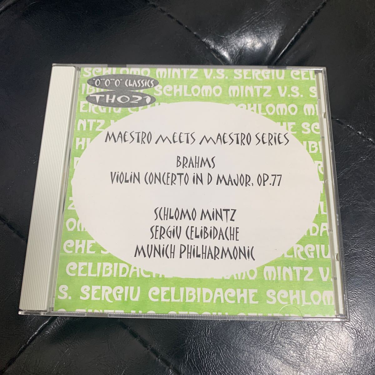 ブラームス MAESTRO MEETS バイオリンコンサート SCHLOMO MINTZ SERGIU CELIBIDACHE CD クラシックの画像1