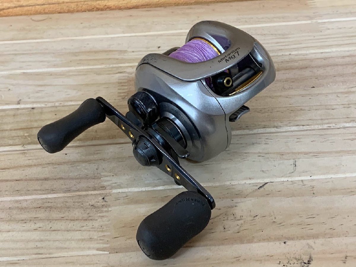 ■SHIMANO シマノ メタニウム Mg7 Metanium マグネシウム ベイト リール フィッシング 釣具 スポーツ用品 シルバー_画像1