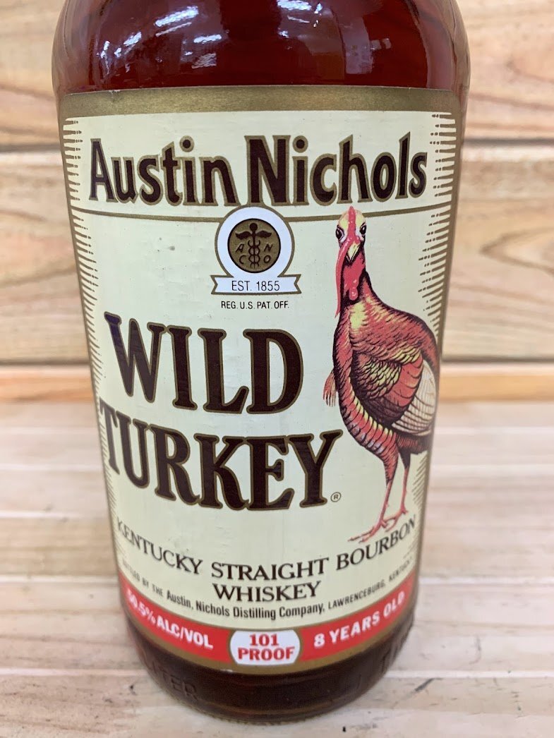 ■未開栓 WILD TURKEY 8年 ワイルド ターキー ケンタッキー バーボン ウイスキー 金キャップ 750ml 50,5%の画像5