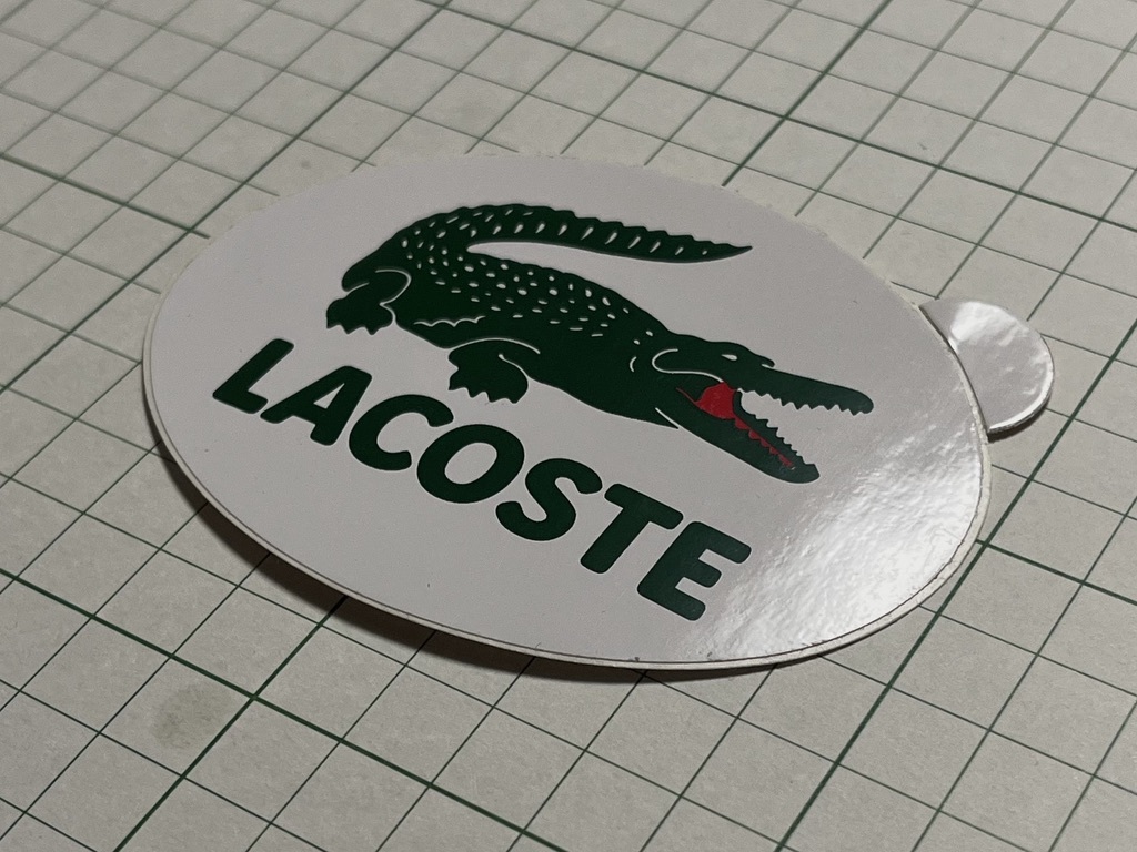 その1 ビンテージ ラコステ LACOSTE ステッカー ロゴ 広告 ワニ コムデギャルソンシャツ 海外 BEAMS ビームス +Je_画像2