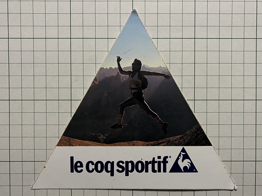 le coq フランス 古いステッカー：広告 ルコック アウトドア スポーツ ビンテージ 海外 +Af_画像1