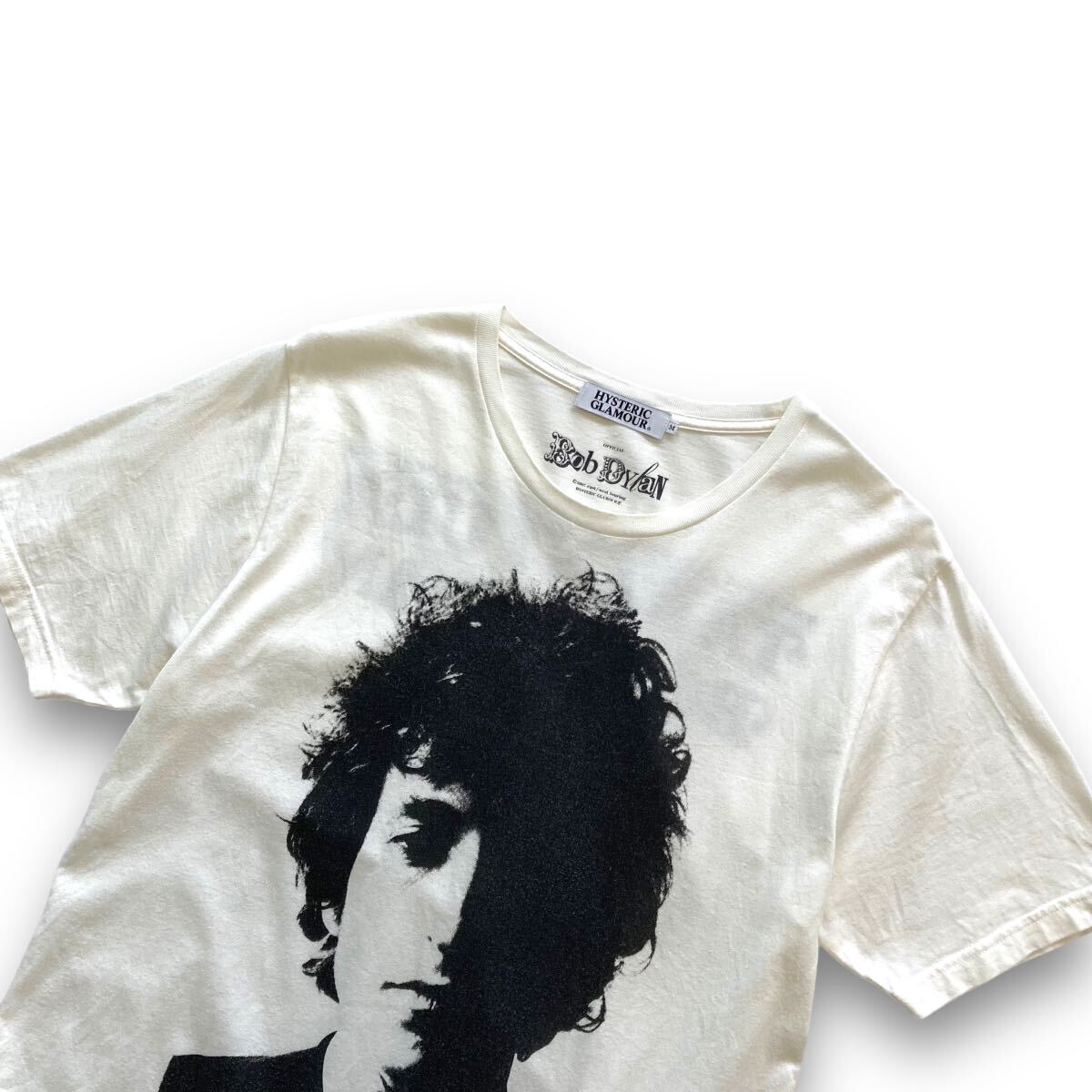 【HYSTERIC GLAMOUR】ヒステリックグラマー Bob Dylan ボブディラン Tシャツ プリントTシャツ 半袖Tシャツ 両面プリント 人物フォト バンt