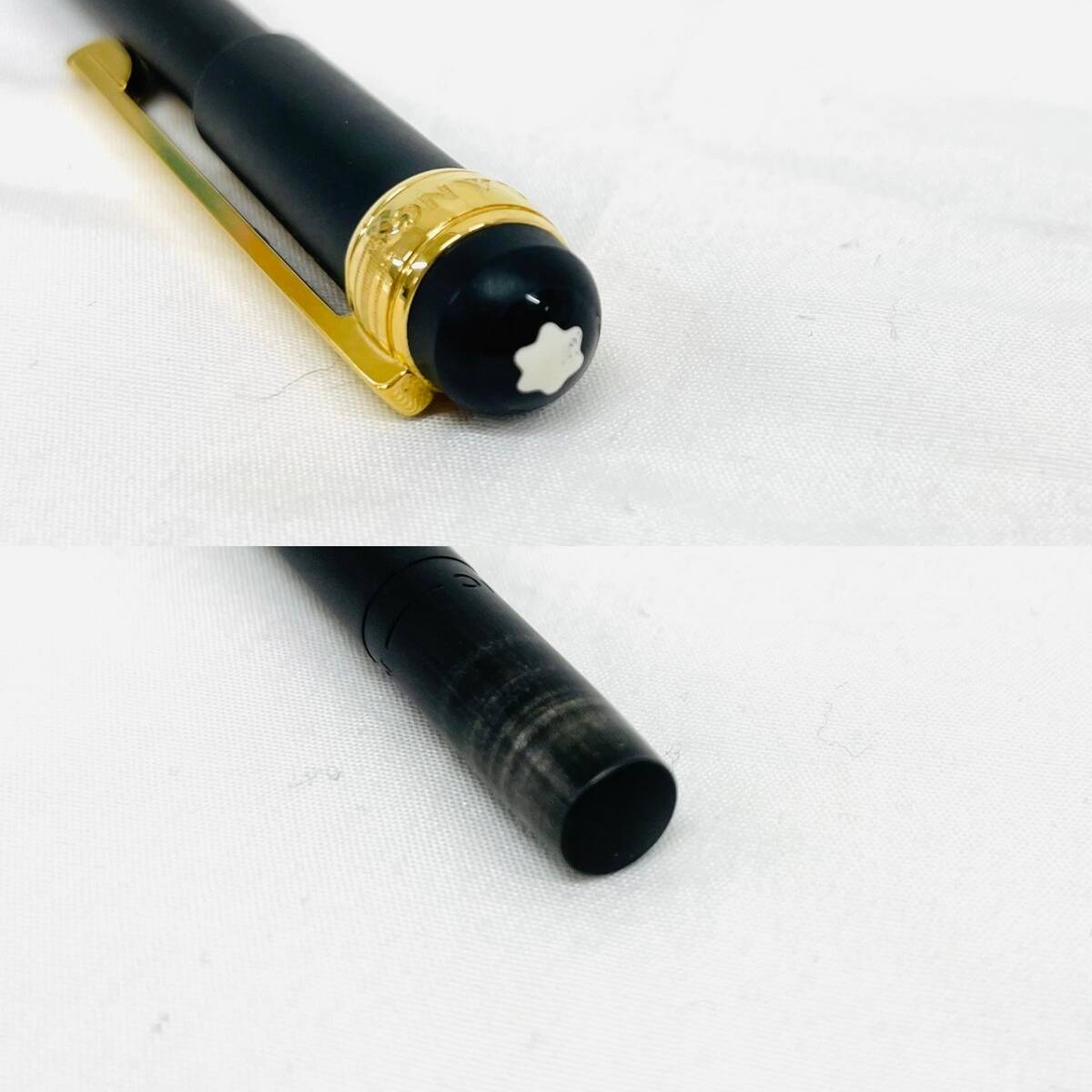 D6841*2 MONTBLANC モンブラン 万年筆・ボールペンセット ブラック×ゴールド 文具 筆記用具の画像4