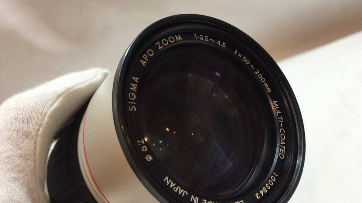 #B【カメラ機器33】SIGMAシグマ APO ZOOM 1:3.5~4.5 f=50~200㎜●検)一眼レフAFフィルムカメラマニュアルフォーカスレンズマウントの画像5