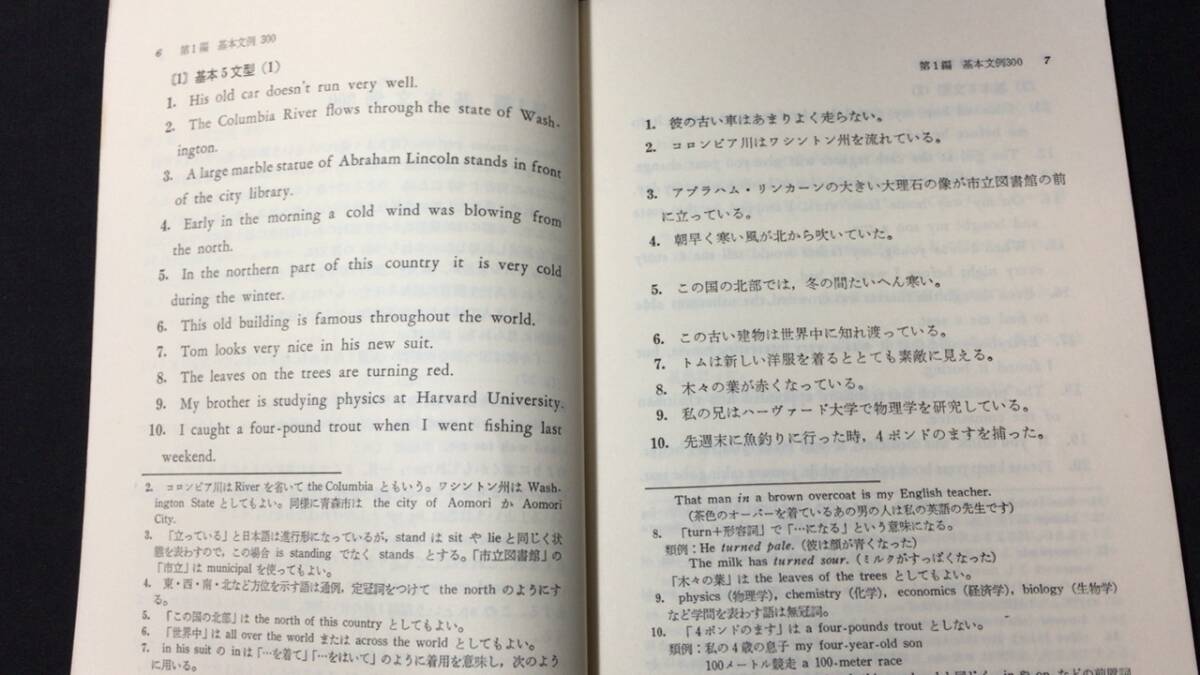 【英語参考書9】『米人による英語基本文例300選』●武田勝彦/太田千義●日栄社●全95P/昭和54年●検)文型単語文法長文演習テキスト問題集の画像3