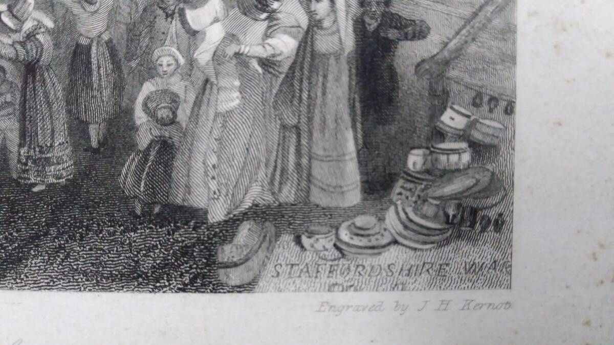 #C【J.M.W.Turner(ターナー)/銅版画4】『St Catherine’s Hill near Guildford』●イギリスロマン主義●縦33.5×横40.5㎝●検)リトグラフ