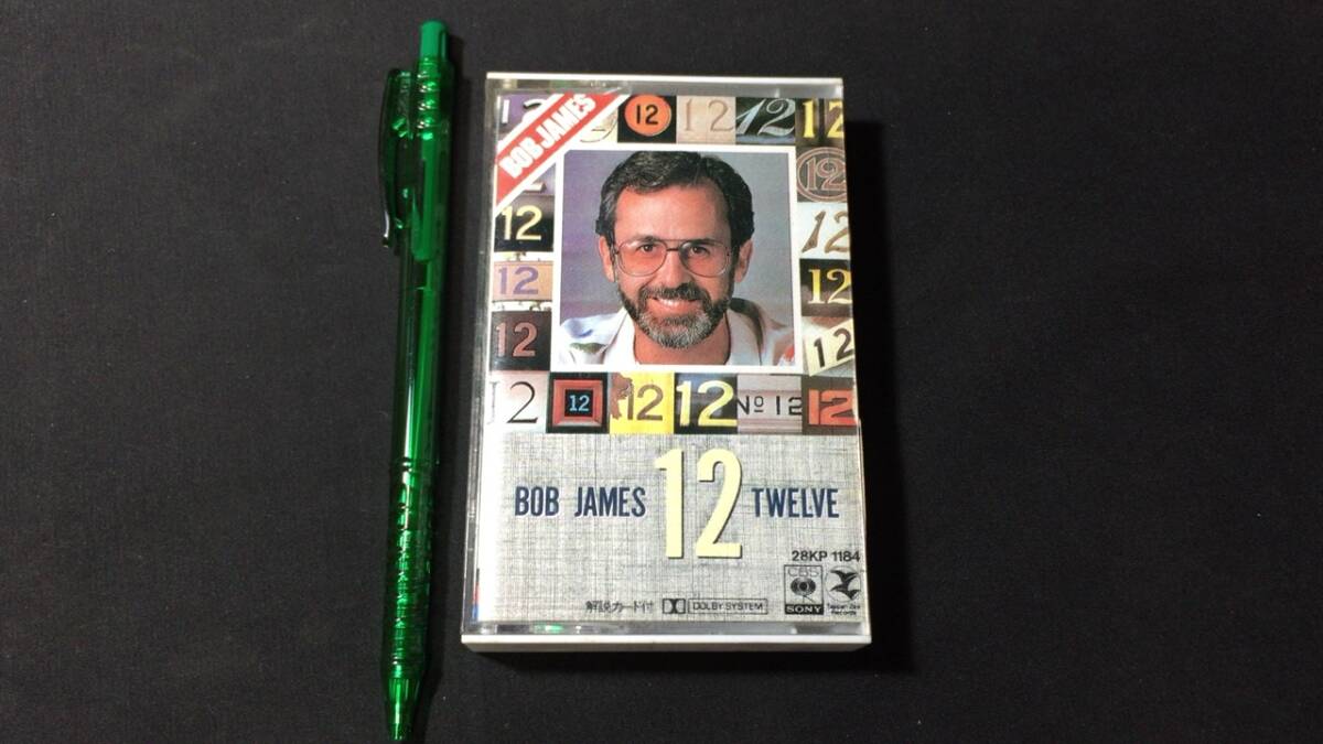 F【洋楽カセットテープ21】『BOB JAMES(ボブ・ジェームス)/12 TWELVE』●解説カード付●ソニー●検)国内盤アルバムピアノJAZZの画像1