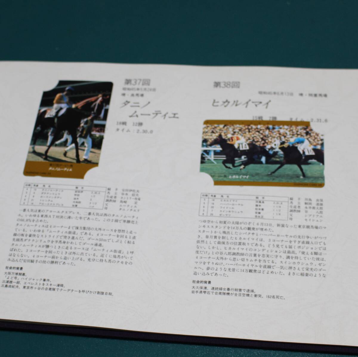 日本ダービー馬全集 テレホンカード 50度数×56枚  額面28000円 優駿 未使用 テレカ まとめての画像6