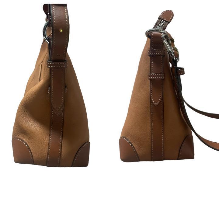 【美品】SOMES SADDLE ソメスサドル ショルダーバッグ 2way 本革 ハンドバッグ 茶 ブラウン レザー フルレザー オールレザー レア 希少_画像4