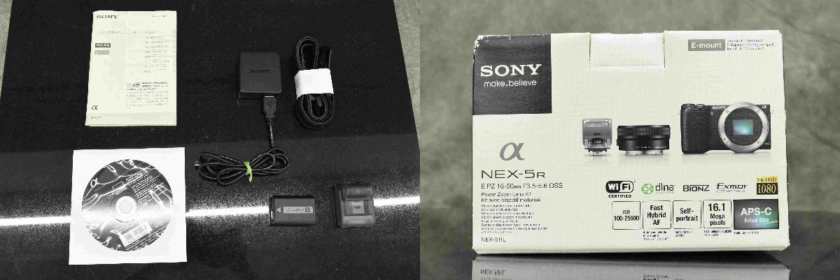 F*SONY Sony α NEX-5R беззеркальный однообъективный камера * б/у *