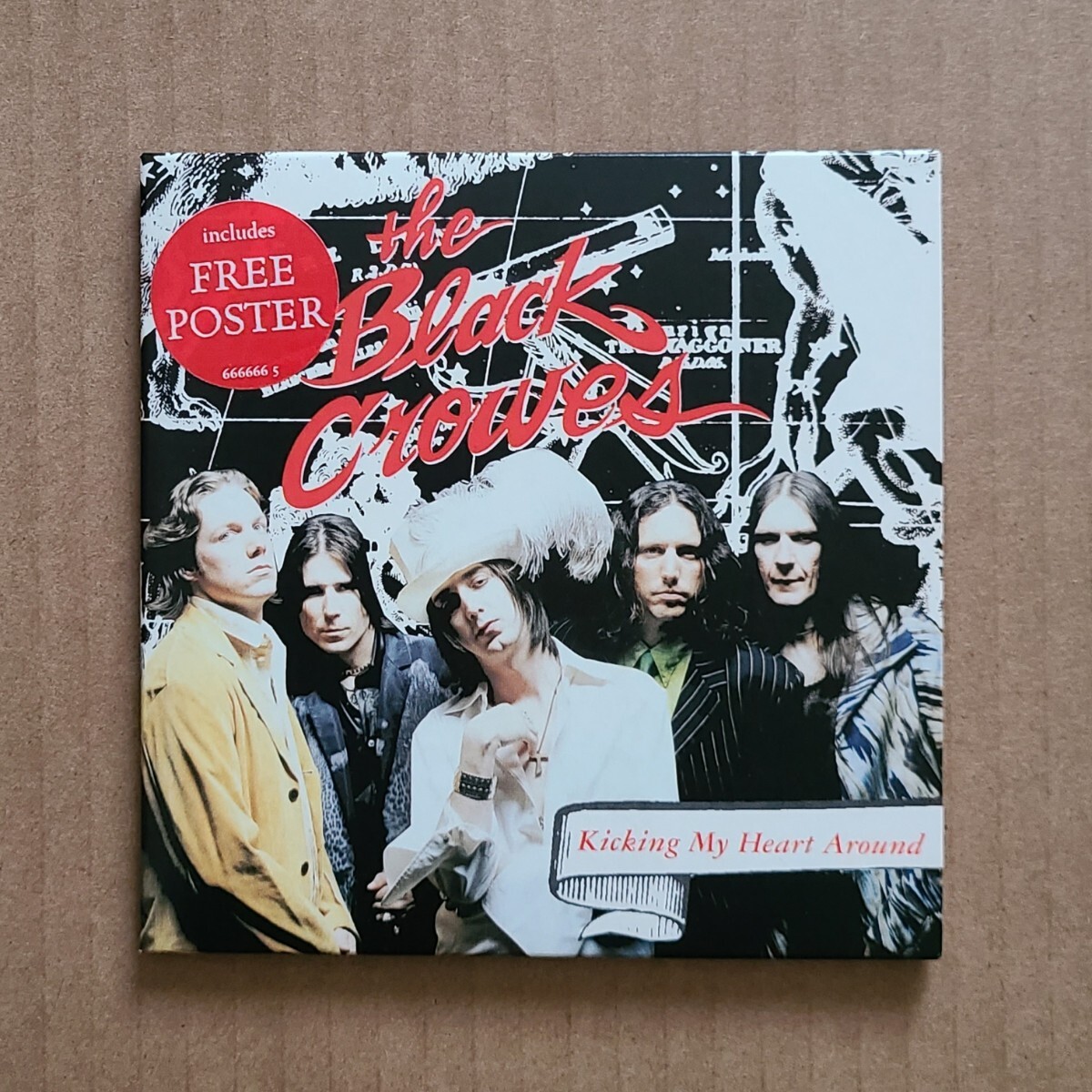 The Black Crowes / Kicking My Heart Around【UK盤CDシングル】Limited Edition 紙ジャケット仕様 ポスター付_画像2