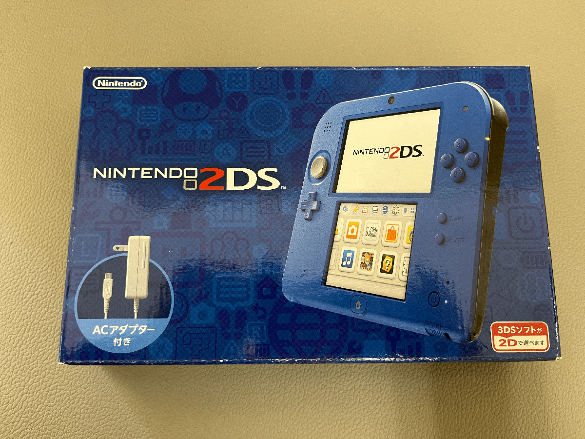 1円スタート Nintendo 任天堂 ニンテンドー2DS 通電確認済 現状品 ソフト8点 セットの画像1