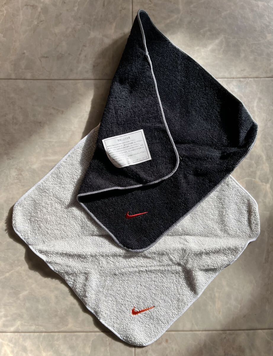  new goods boxed (NIKE Nike ) towel chief towel handkerchie black * gray Logo embroidery go in made in Japan 