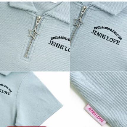 新品 JENNI love ショート丈ハーフ星ZIPリブト 半袖 難ありの画像9