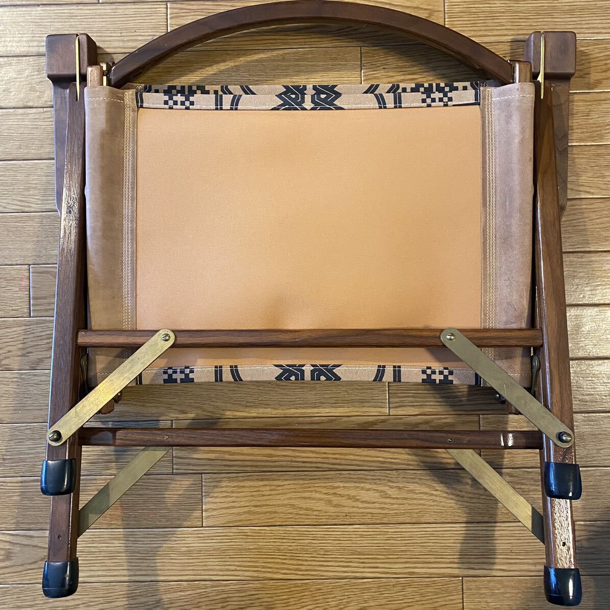 カーミットチェア オールドマウンテン GARAKUDA ガラクダ old mountain rakuda ウォールナット カーミットチェアー 椅子 木製 真鍮 レザーの画像6