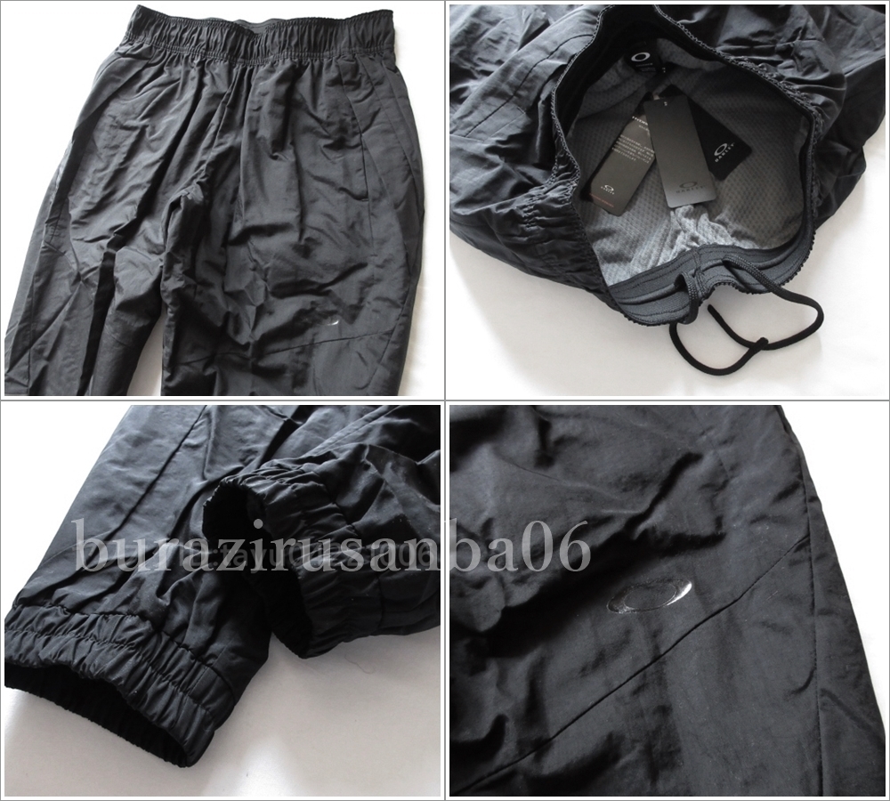  men's L black * unused regular price 19,800 jpy OAKLEY Oacley water-repellent . manner WARM windbreaker jacket top and bottom jogger pants setup 