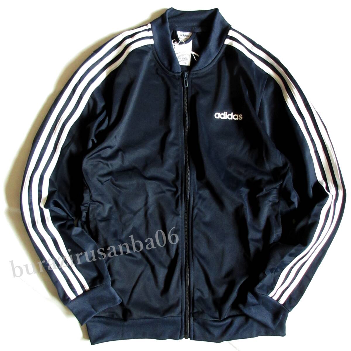 メンズ M 濃紺◆未使用 adidas アディダス ジャージ 上下 セットアップ ジャージジャケット ジャージパンツ 3ストライプス トラックスーツの画像3