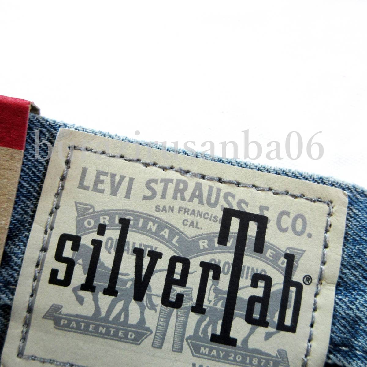 W32 未使用 定価13,200円 Levi's Silver Tab リーバイス シルバータブ ストレート デニムパンツ ジーンズ メンズ 大人気モデル A36660000の画像8