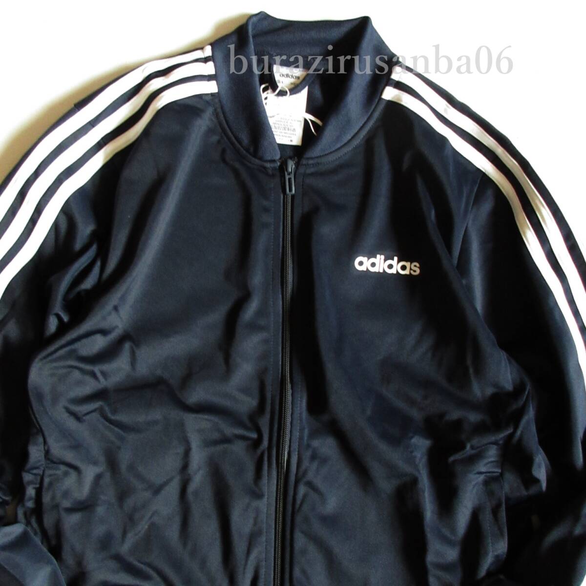 メンズ M 濃紺◆未使用 adidas アディダス ジャージ 上下 セットアップ ジャージジャケット ジャージパンツ 3ストライプス トラックスーツの画像2