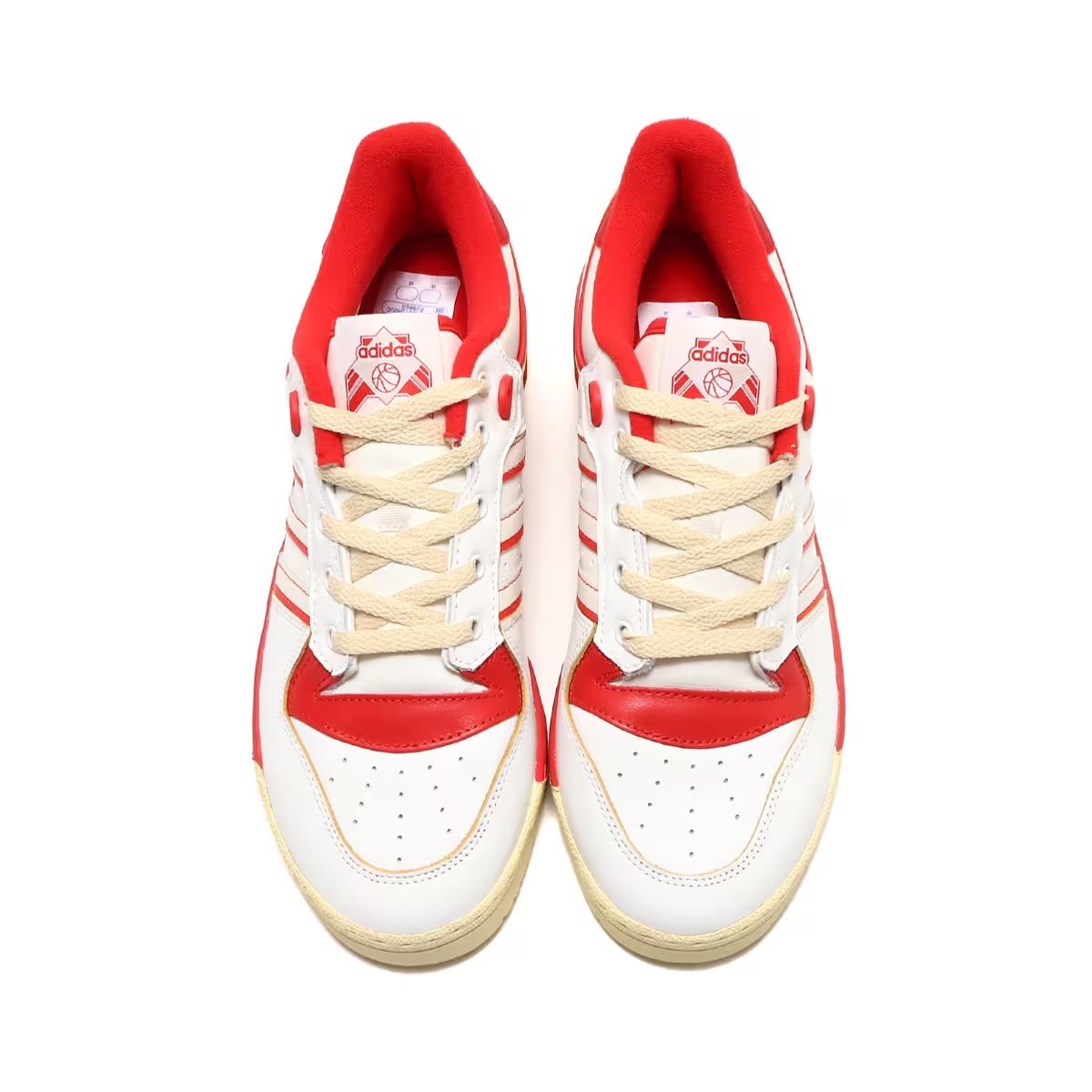  regular price 13200 jpy new goods regular goods Adidas great popularity reissue model Adidas li bar Lee low 86 leather white X red Vintage processing 27.