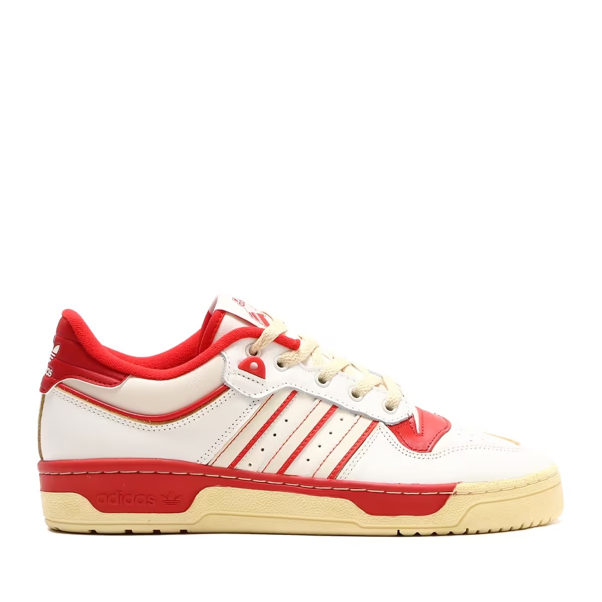  regular price 13200 jpy new goods regular goods Adidas great popularity reissue model Adidas li bar Lee low 86 leather white X red Vintage processing 27.
