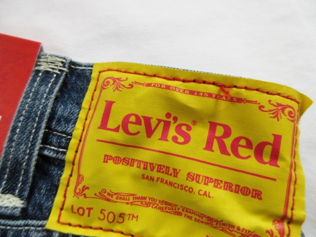 W32 未使用 定価13,200円 リーバイス Levi's Red 505 ストレート デニムパンツ ジーンズ 程よいストレッチ ヴィンテージ風 インディゴ_画像8