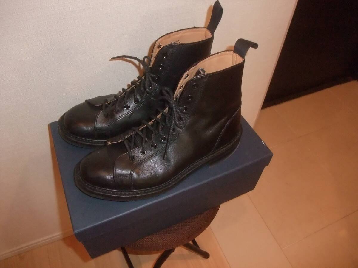 トリッカーズ モンキー ブーツ メンズ ブラックボックス 黒 ダイナイトソール M6087 TRICKER'S MONKEY BOOTS　UK8_画像1