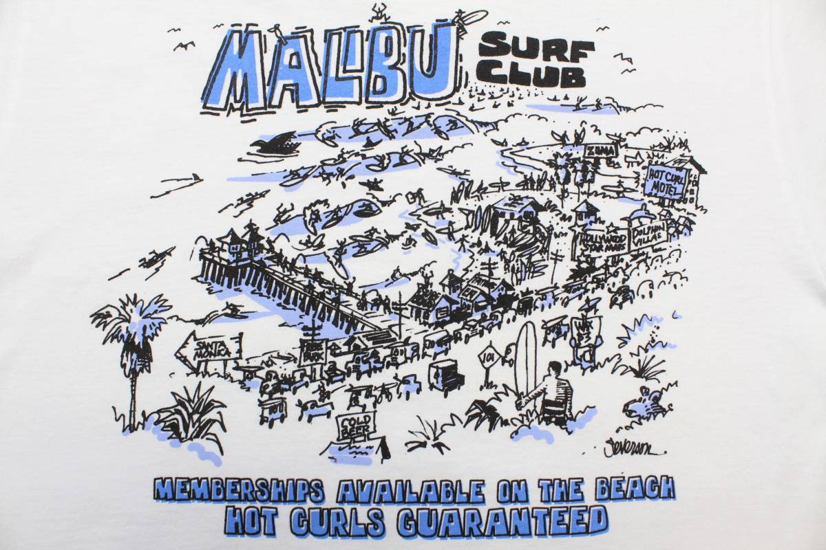 YTS16東洋Sジョンセバーソン マリブMALIBU半袖TシャツUSA製SUN SURFサンサーフJohn Seversonサーフ クラブSURF CLUB_画像5