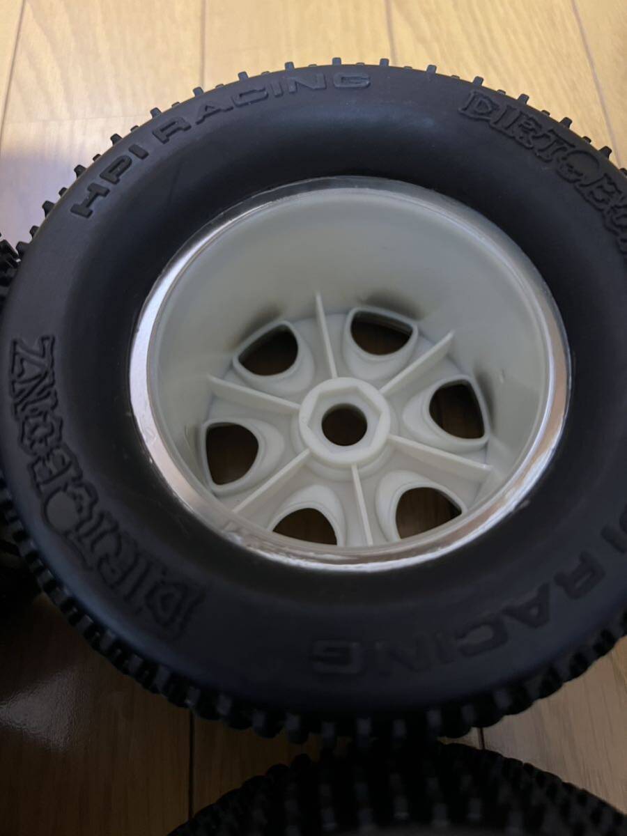  new goods unused HPI DIRT BONZ tire wheel set 4ps.@ for 1 vehicle bonding ending savage X Savage X each company Monster Truck etc. HPI original parts rare 